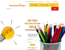 Tablet Screenshot of easylearncollege.com